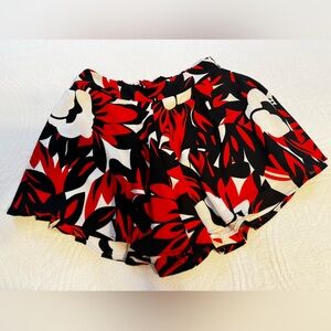 Aura Red and Black Women's Skort